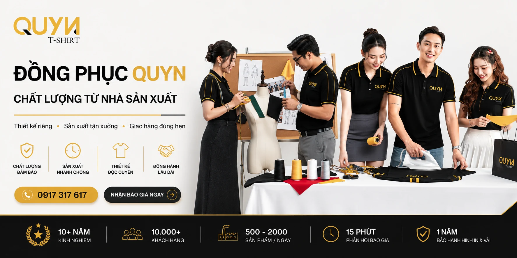 Đồng Phục QUYN - Chất lượng từ nhà sản xuất