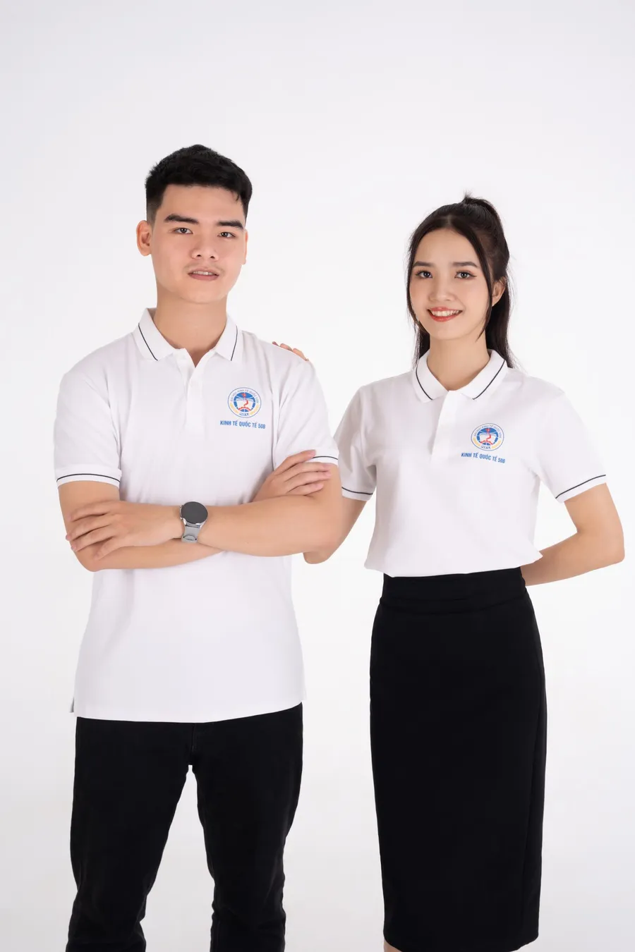Áo polo đồng phục trường học do QUYN sản xuất